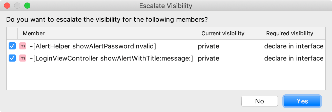 Escalate visibility