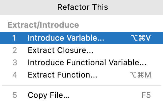 Swift refactorings