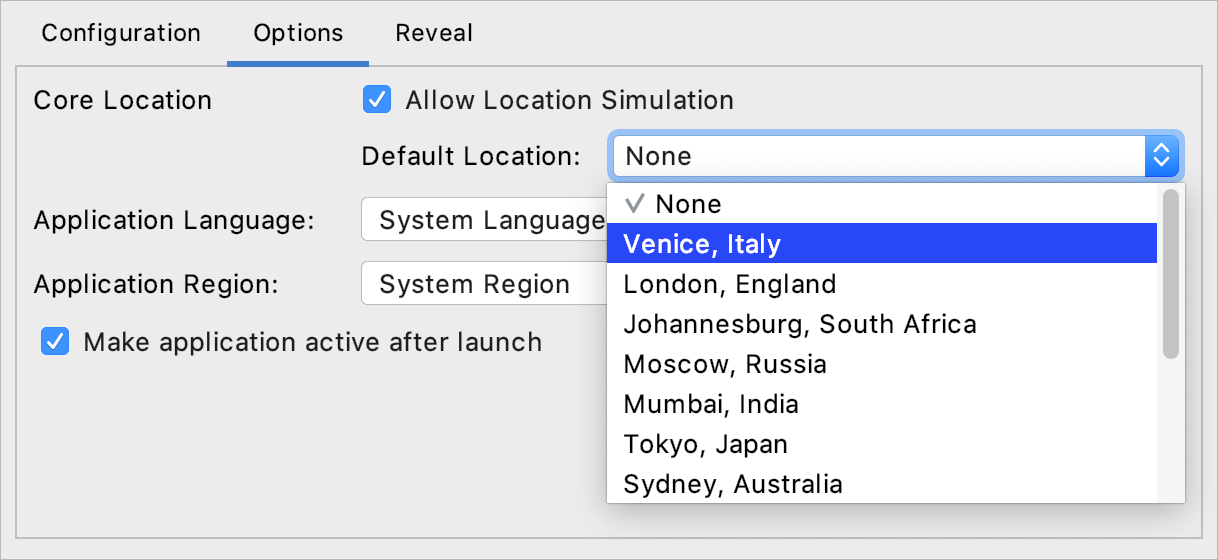 Select a location from the GPX file