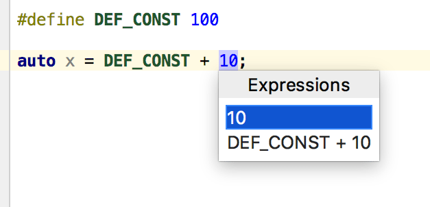 Cl extract constant cppexample