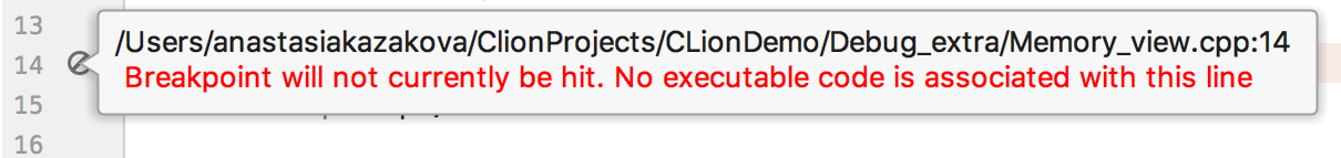 invalid breakpoint