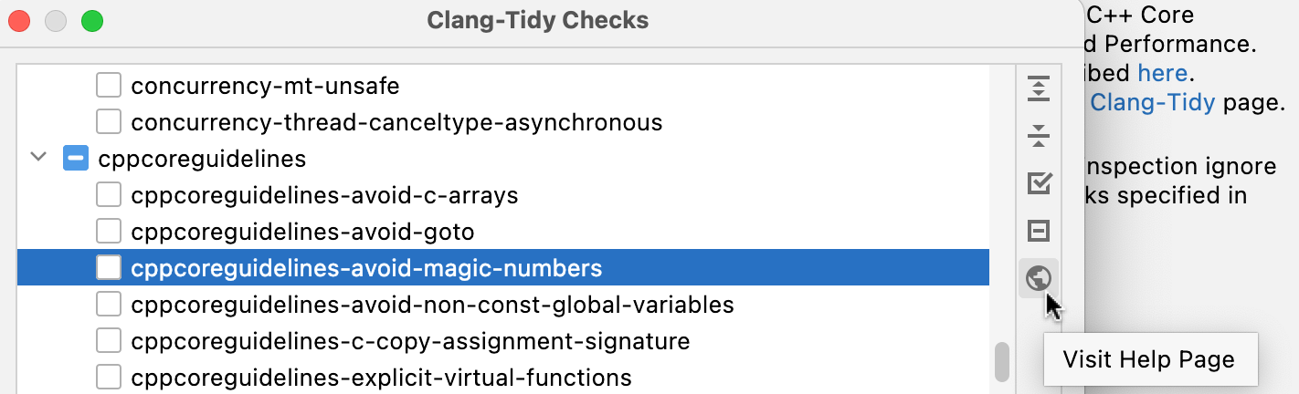 Clang Tidy Integration CLion