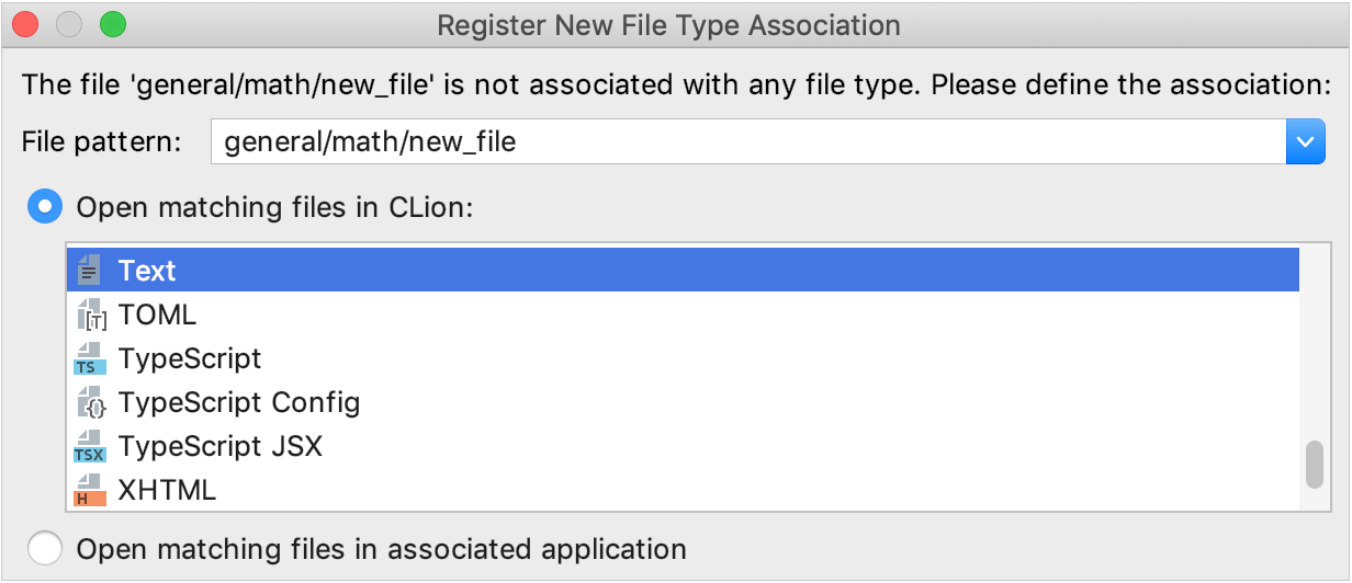 Register a file type