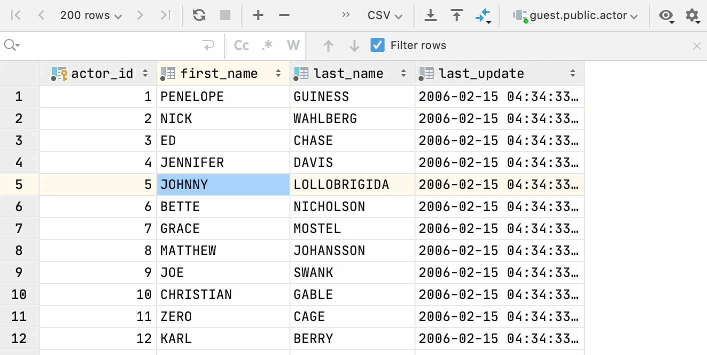 Filter | PyCharm
