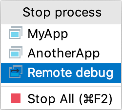 Debug stop select