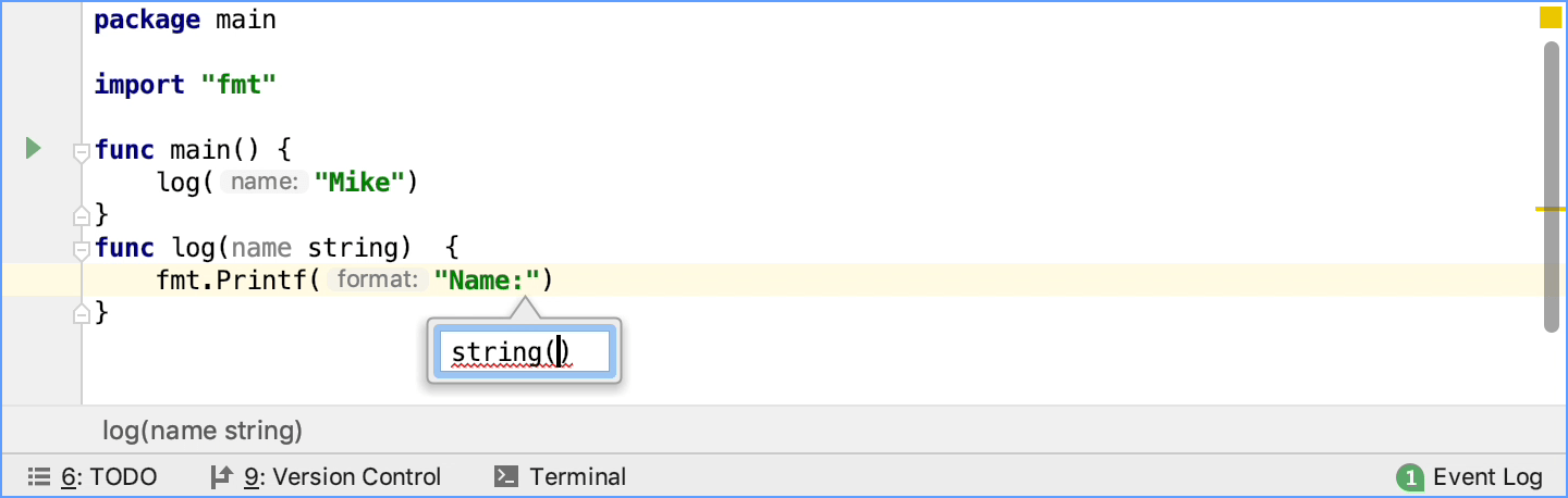 Add format string argument