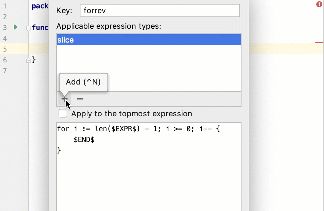 Create a custom postfix template