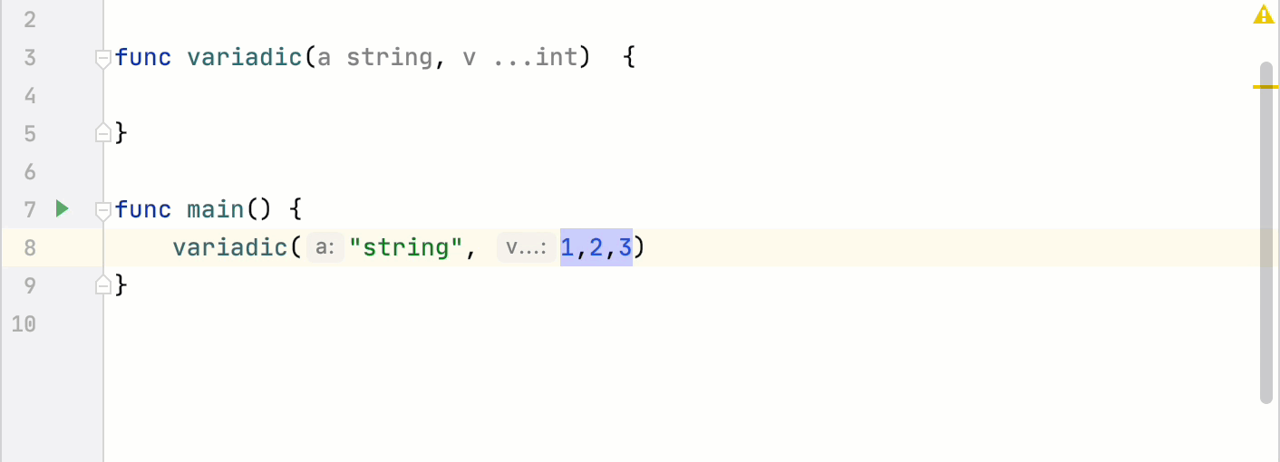 Example of the Extract a variable refactoring