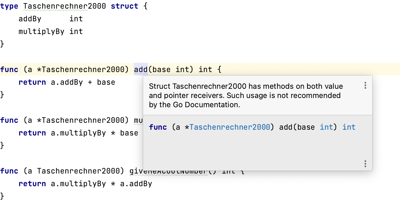 value and pointer receivers