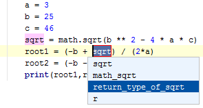 Introduce variable python select name