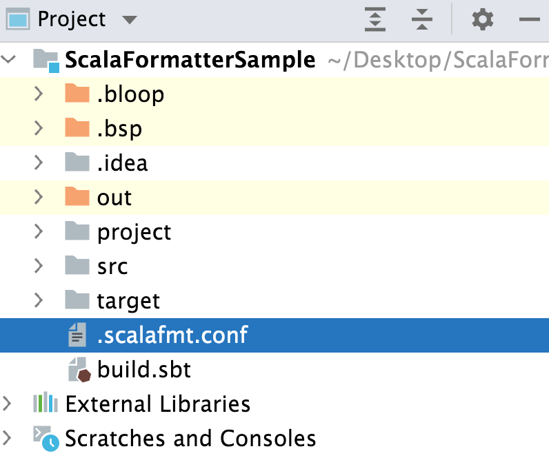 Scalafmt configuration file