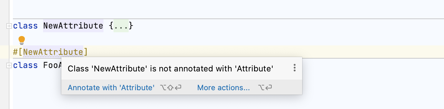 Class not annotated with attribute