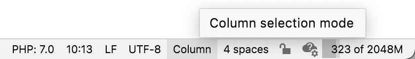 Column mode