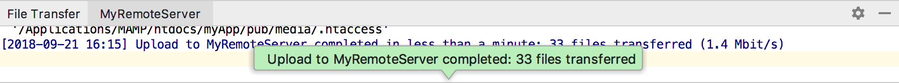 Deployment File Transfer