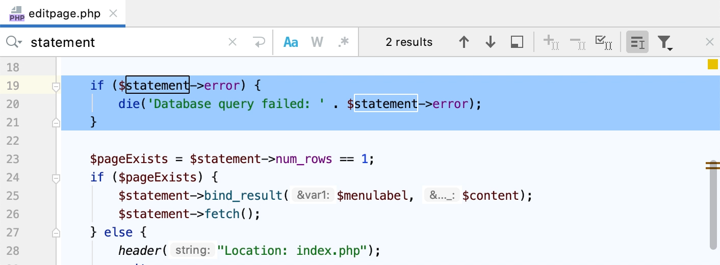 Statement php id. Multi-line String parameter. Как массив сделать строкой в php. String::resize.