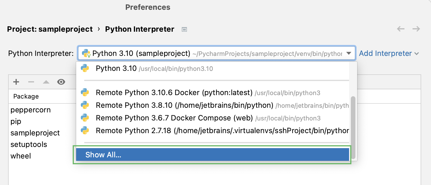 Активировать виртуальное окружение python