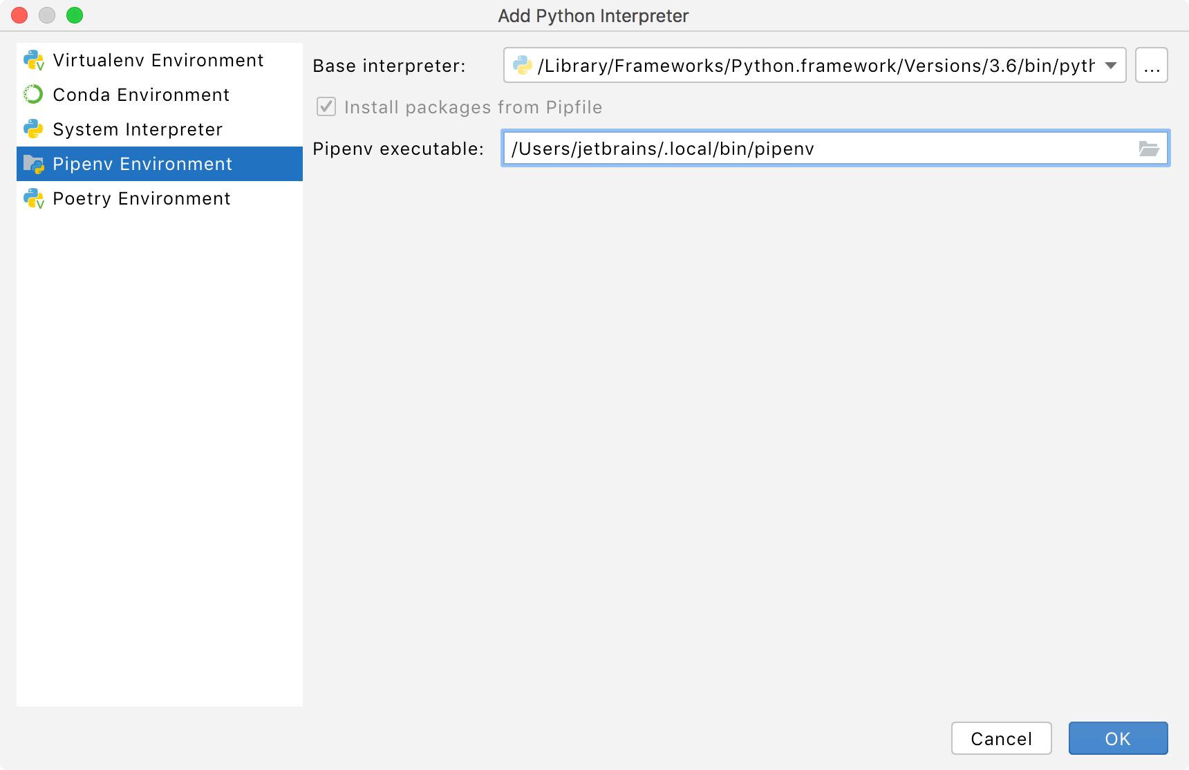 Configure A Pipenv Environment | Pycharm