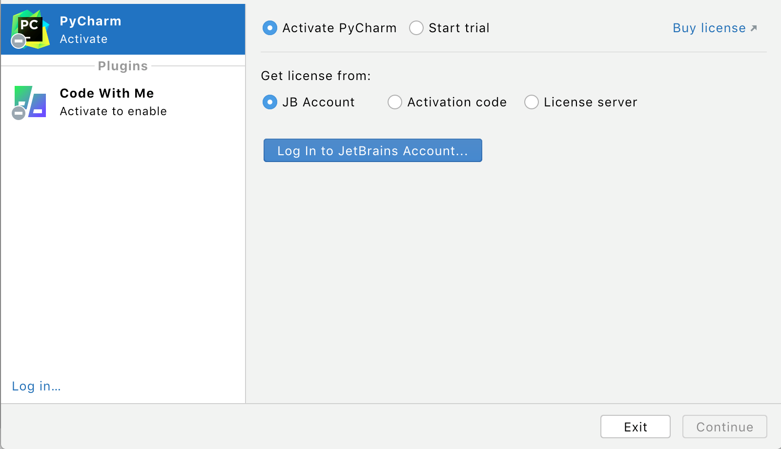 pycharm professional free trial period