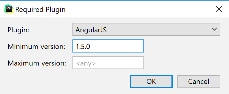 Add required plugin dialog