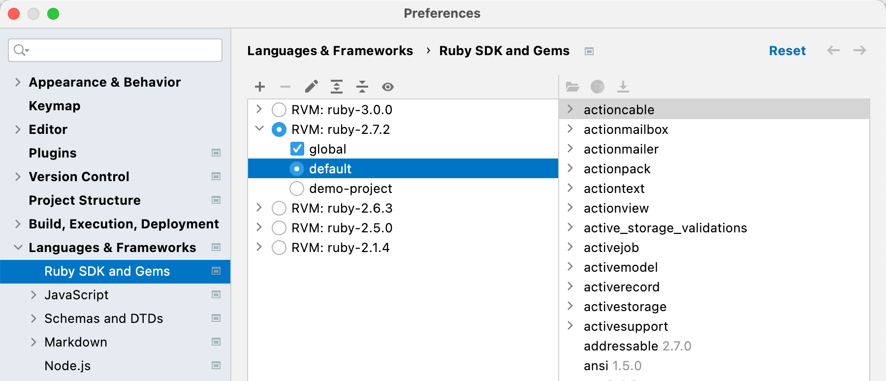 ruby sdk rubymine