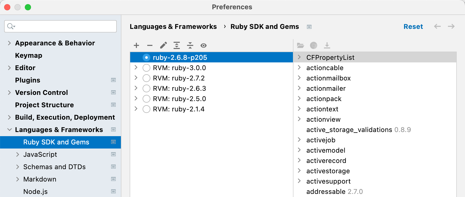 how to add ruby sdk in rubymine