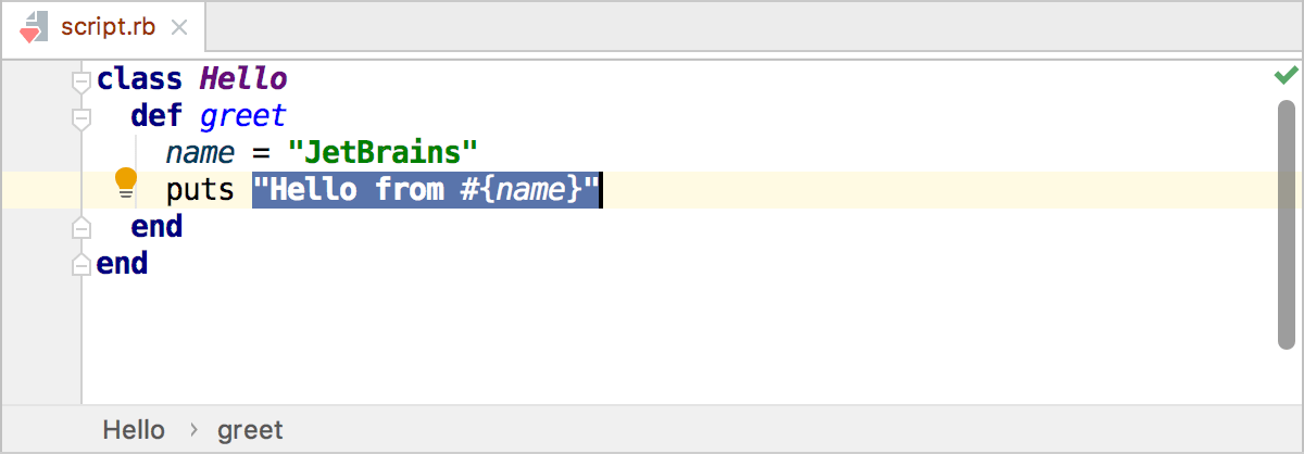 select code for a method extracting