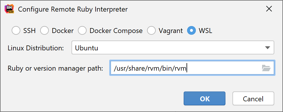 Configure Remote Ruby Interpreter