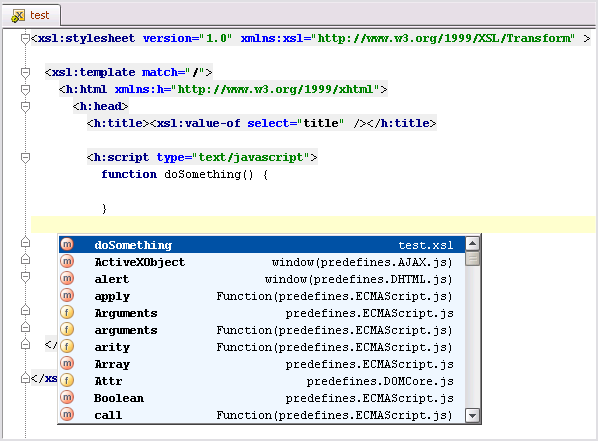 Thumb xslt javascript