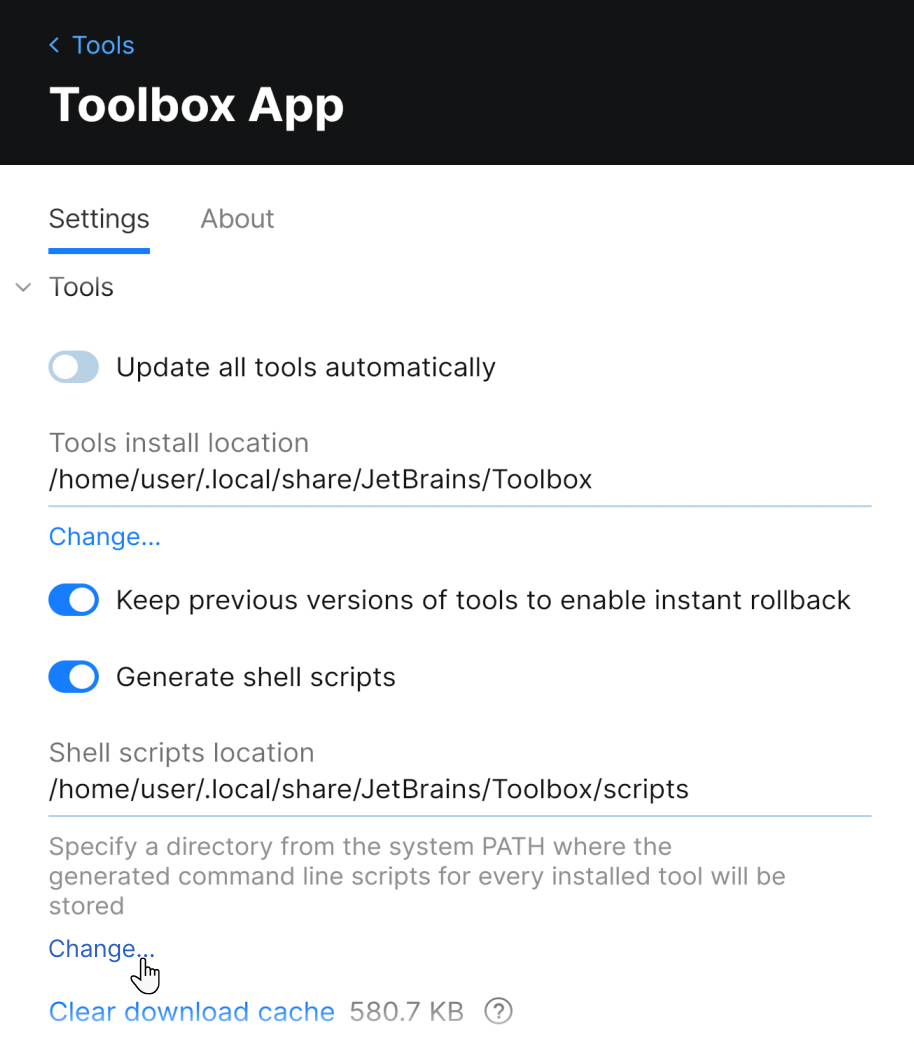 Changing location of shell scripts