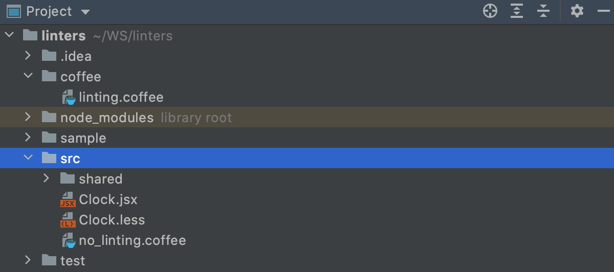 ESLint: custom patterns. Example project structure