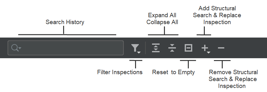 Inspections toolbar