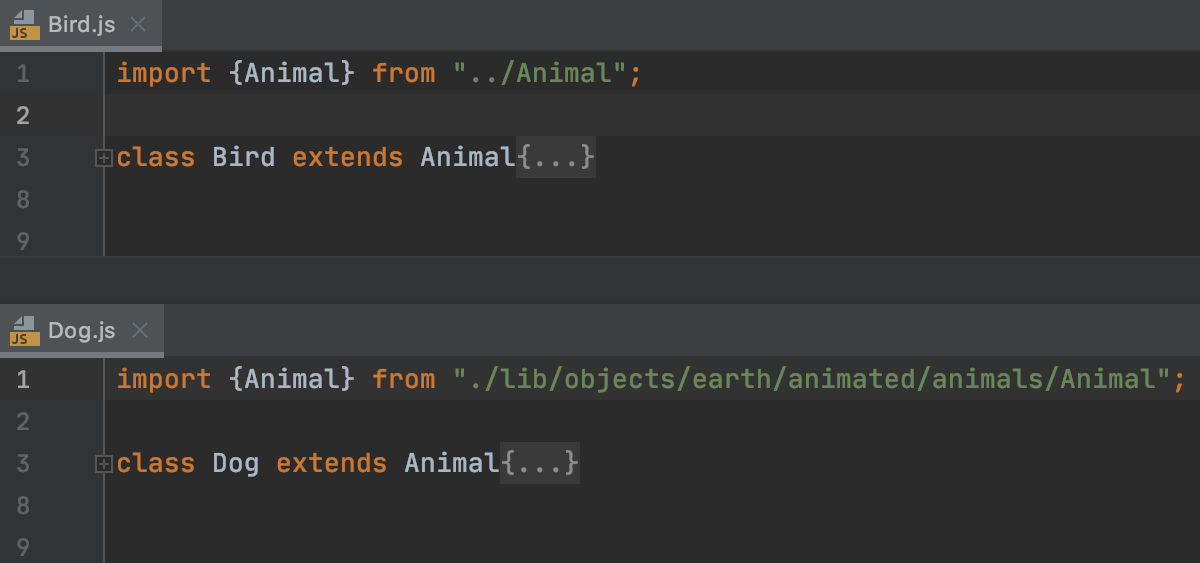 Option Never: relative paths are used