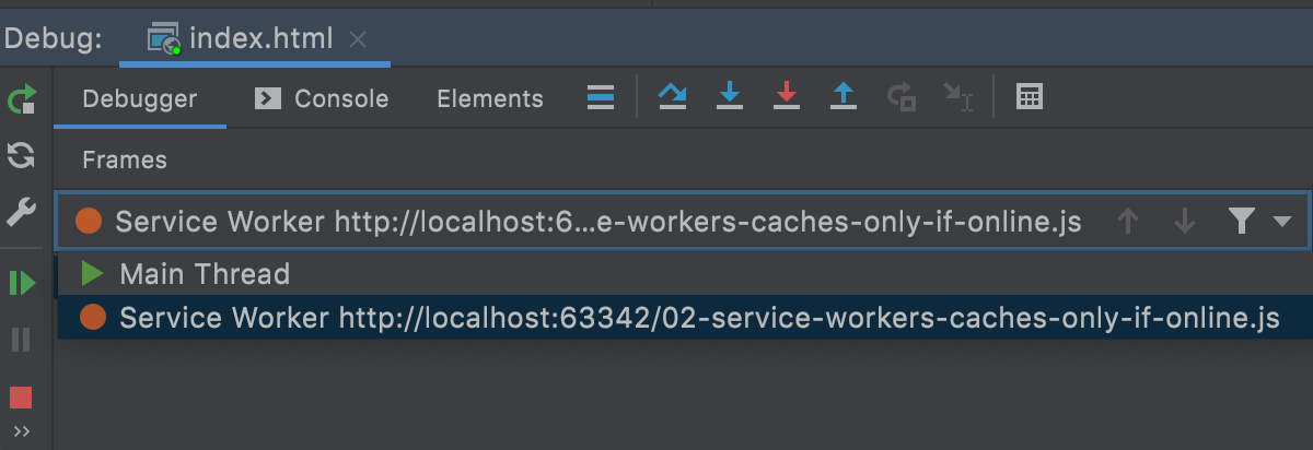 Debugging Service Workers