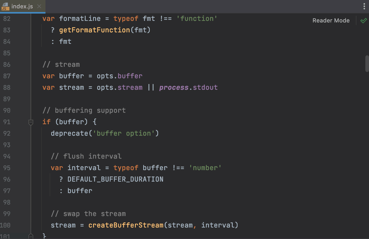 JavaScript documentation look-up | WebStorm