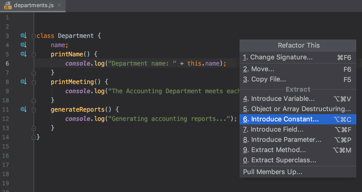 Introducing a global constant and declaring it outside a class