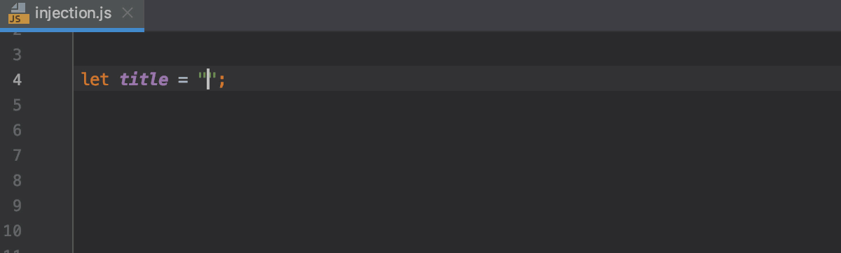 Language injections | WebStorm