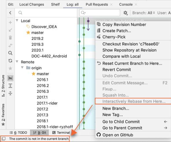 Git changes