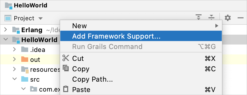 Adding a framework support