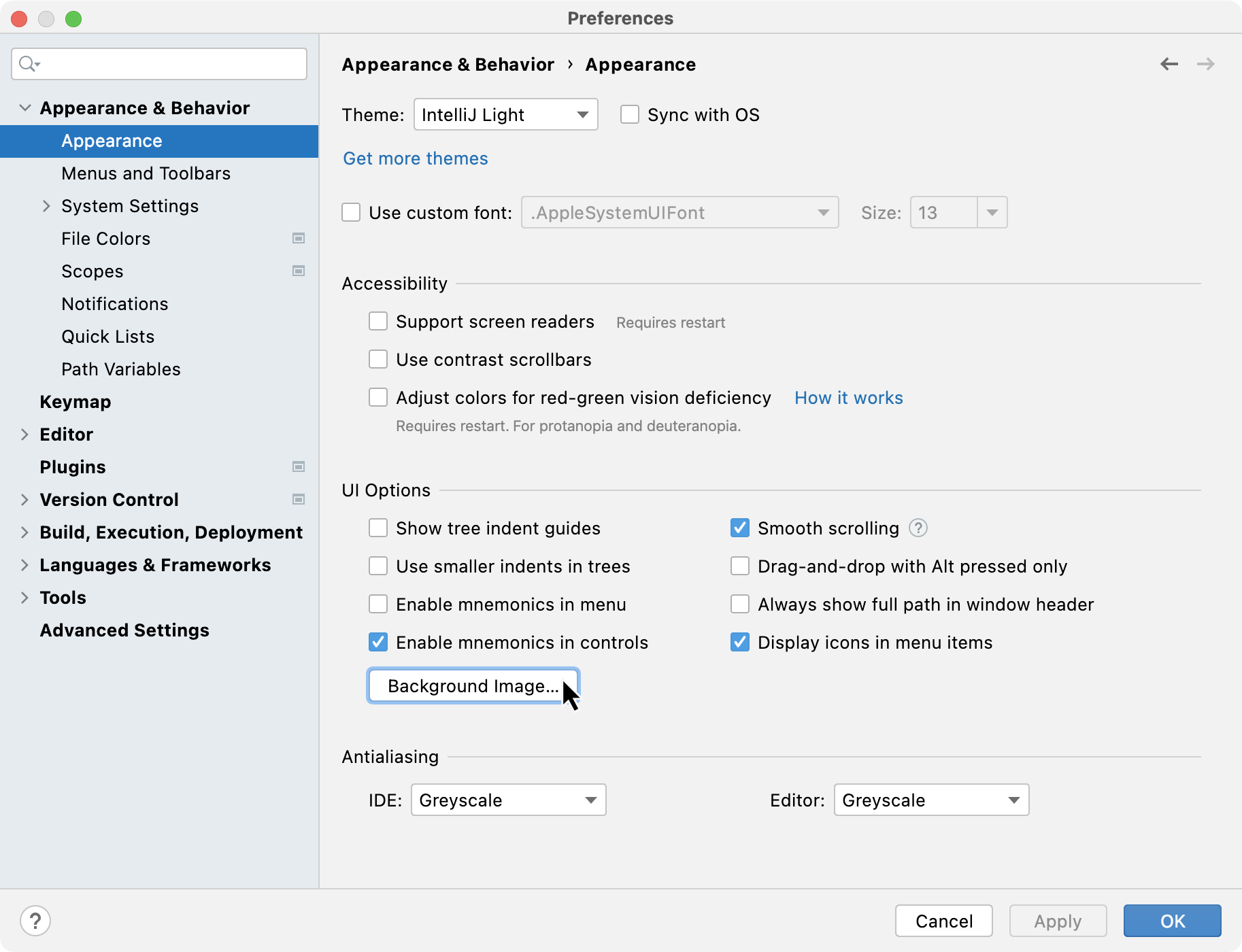 Background image | IntelliJ IDEA Documentation