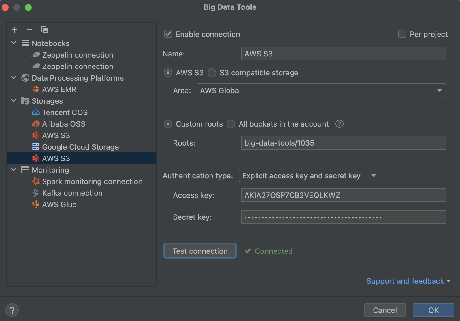 AWS S3 PyCharm Documentation