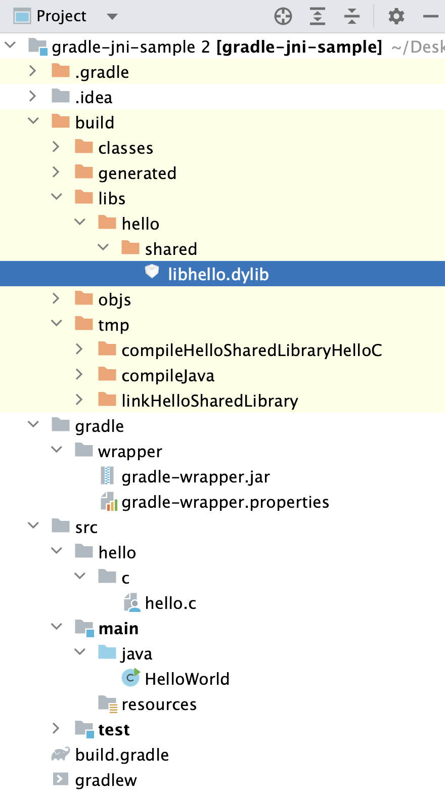 binary for shared library