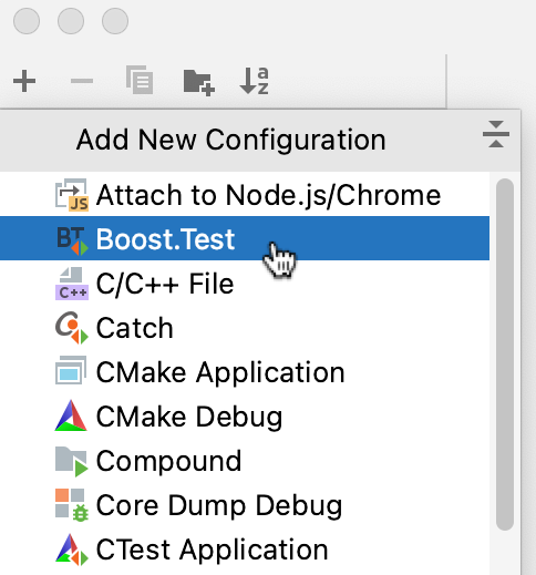 Adding a Boost.Test configuration