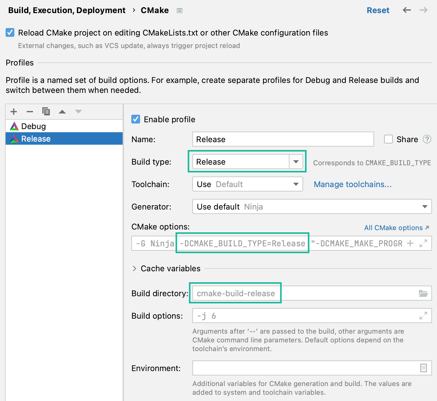 Adding a release CMake profile