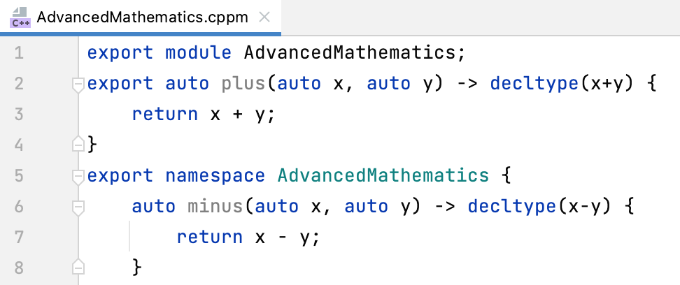 Modules keywords highlighting