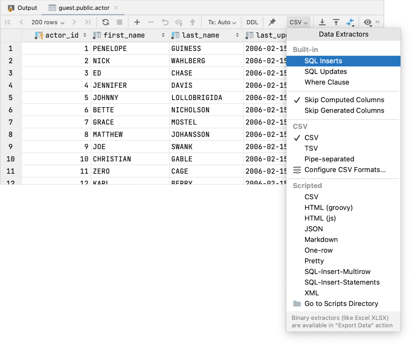 Query Results Datagrip Documentation 8334