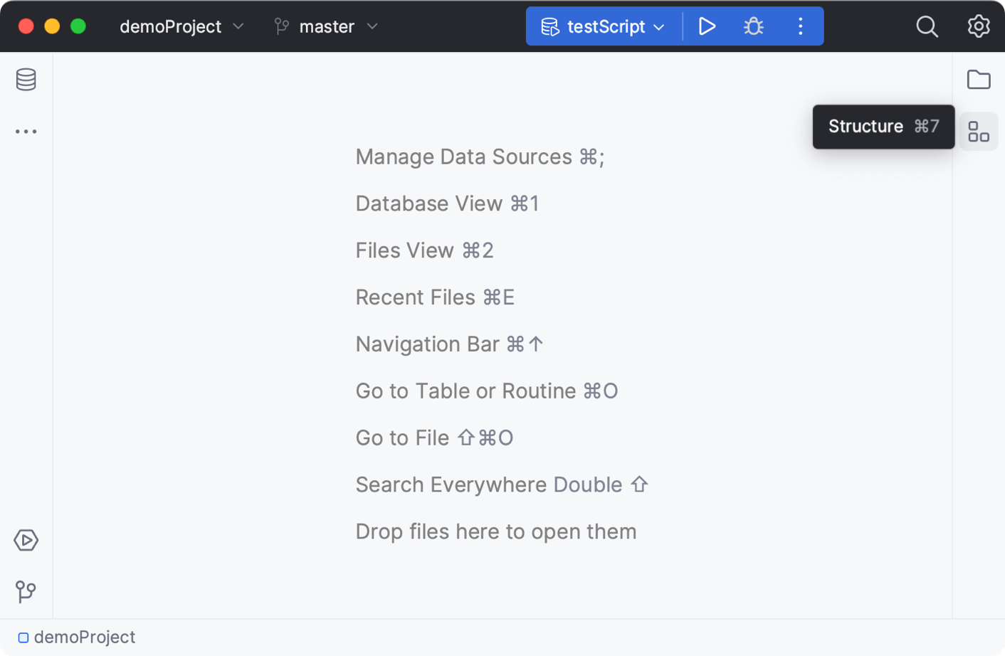 Tool window icon tooltips