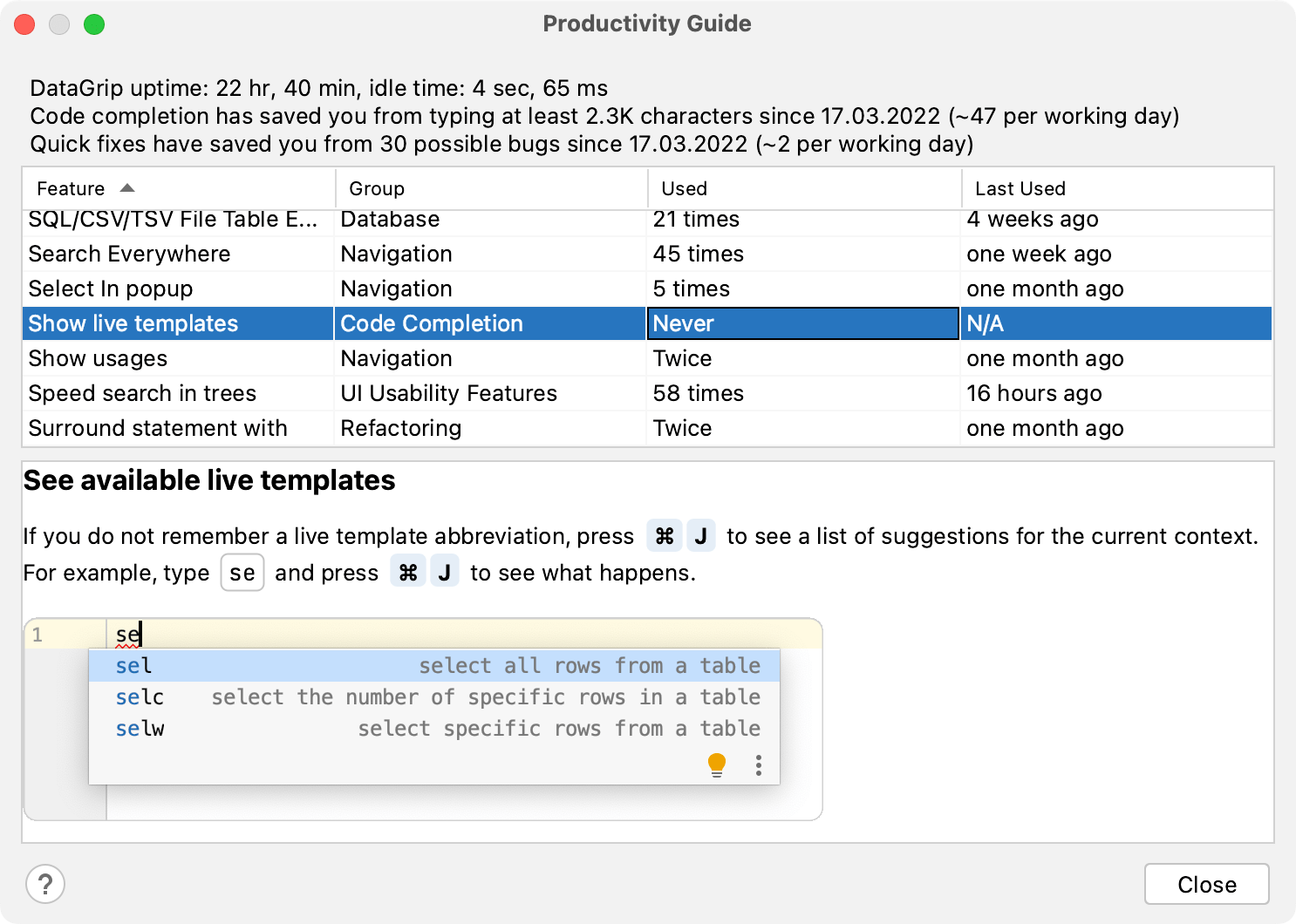 Productivity guide Productivity guide
