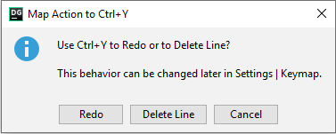 Delete a line or redo