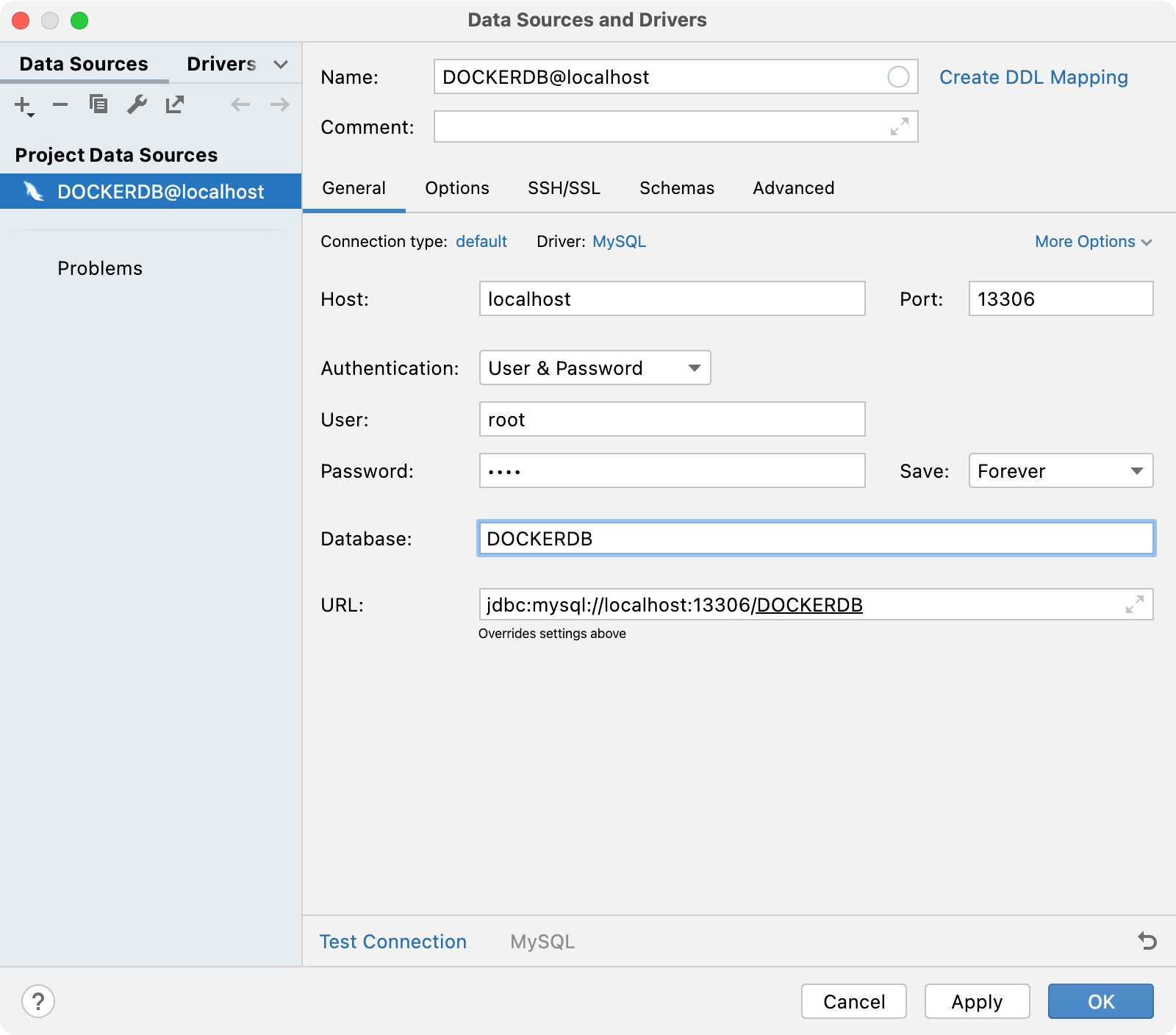 Connect to MySQL