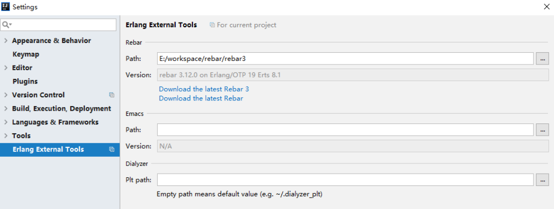 Locating Rebar executable